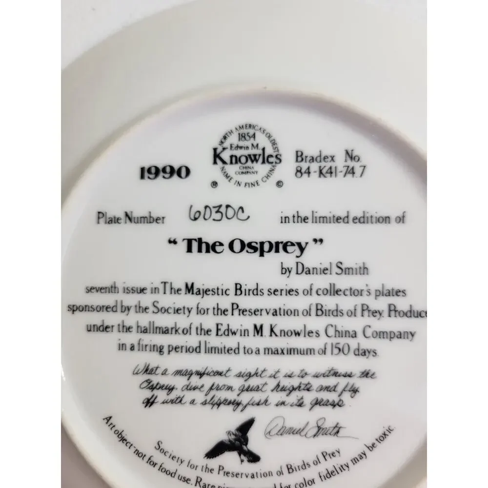 VTG 1990 Edwin Knowles The Osprey by Daniel Smith‎ 8.5